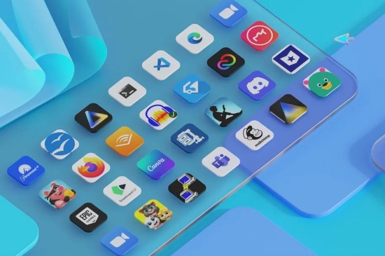 Android აპლიკაციების ინტერფეისი Windows 11-ის ოპერაციულ სისტემაში.